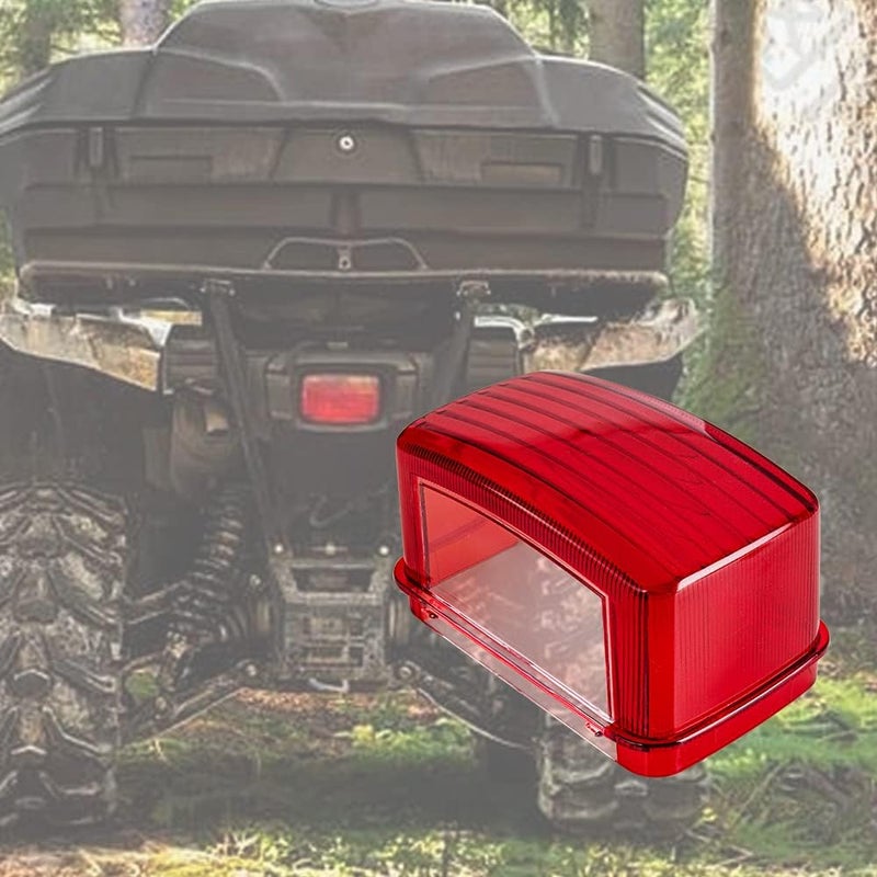 KICRY ATV Brake Tail Light Lens Taillight Brake Stop Lights Cover Compatible with Yamaha Grizzly Big Bear Bruin Kodiak Wolverine Rhino Viking Aftermarket 5KM-8472C-10-00 (Only Lens) - Image 3
